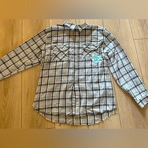 NWT Grateful Dead, pastel distressed flannel. Size S/M and custom made by me💙